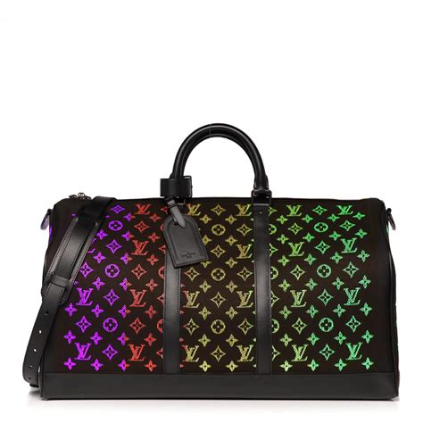 LOUIS VUITTON Jacquard Monogram Light Up Keepall